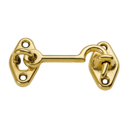 GANCIO FERMAFINESTRA OTTONE LUCIDO  60 MM**