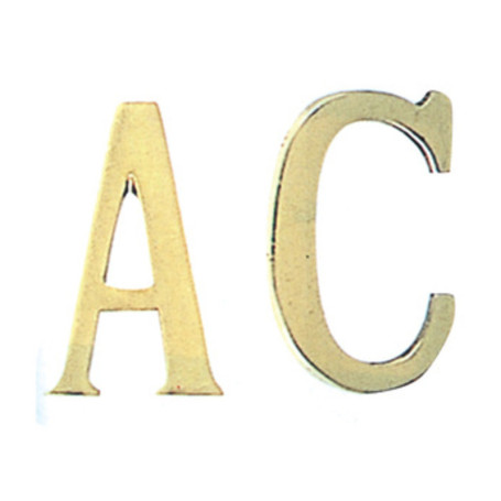 LETTERA B IN OTTONE 75 MM