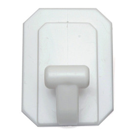 GANCIO ADESIVO GIGANTE PLASTICA 60X80 MM BIANCO