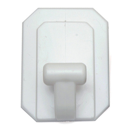 GANCIO ADESIVO GIGANTE PLASTICA 60X80 MM BIANCO