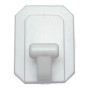 GANCIO ADESIVO GIGANTE PLASTICA 60X80 MM BIANCO