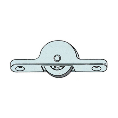 OMGE  105 CARRELLO C\RUOTA CEMENTATO D 18 MM*