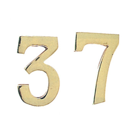 NUMERO CIVICO 5 IN OTTONE 100 MM