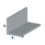 PROFILO CROMO H.100 CM ANGOLARE 15X15X1 MM