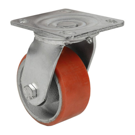 RUOTA POLIURETANO D 150X50 MM PIASTRA GIREV EXP