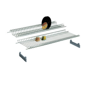 MENSOLA SCOLAPIATTI ACCIAIO CROM C\SUPP 76 CM