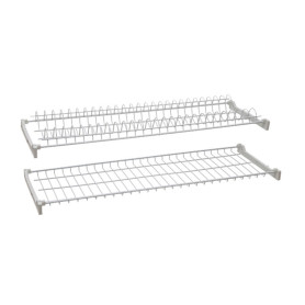 MENSOLA SCOLAPIATTI ACCIAIO PLAST C\SUPP 76 CM