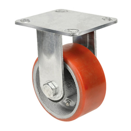 RUOTA POLIURETANO D 200X50 PIASTRA FISSA EXPORT