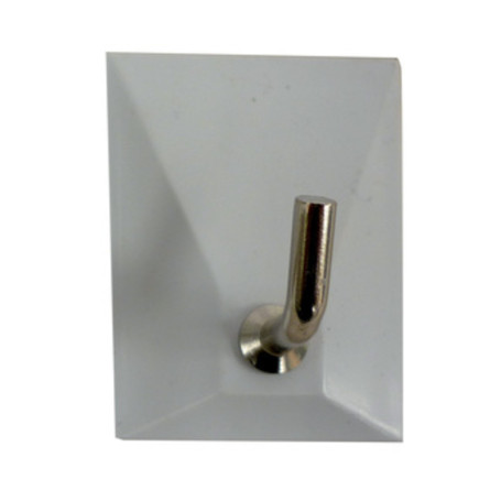 GANCIO ADESIVO PLASTICA 1 POSTO**