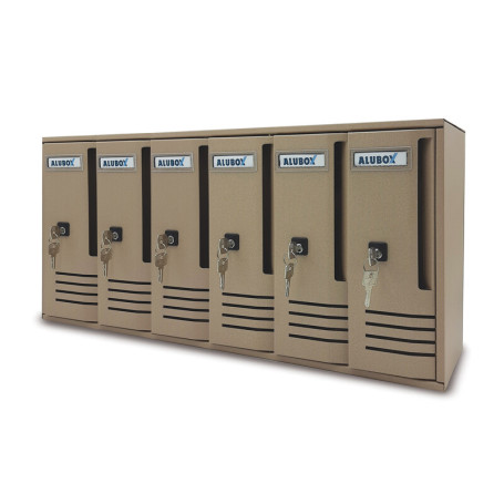 CASSETTA POSTALE ALUBOX CUBO C6 62X17