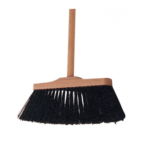 SCOPA INDUSTRIALE 27 CM SUPPORTO LEGNO S\MANICO