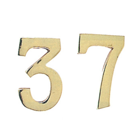 NUMERO CIVICO 0 IN OTTONE 100 MM