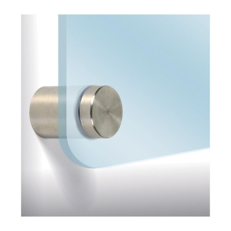 BL DISTANZIALE P\TARGA D 30X25 MM NICHEL SAT 4 PZ