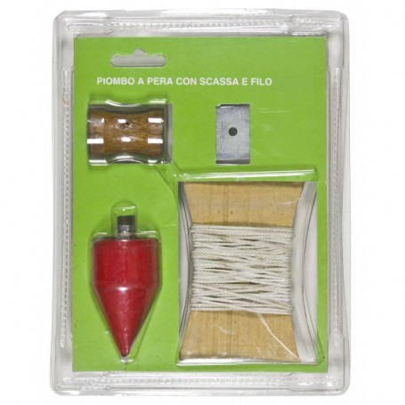 PIOMBO A PERA CON SCASSA E FILO GR. 300