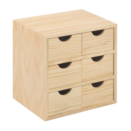 CASSETTIERA MINI 6 CASSETTI 28X20XH28 CM