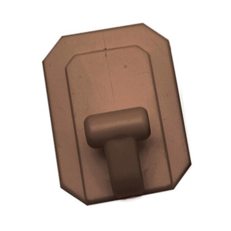 BL GANCIO ADESIVO GIGANTE PLAST MARRONE 2 PZ