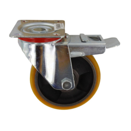 RUOTA POLIURETANO D 125X25 MM 24\ANT GIREV C\FRE