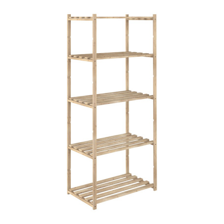 SCAFFALE IN PINO BASICO 5 RIPIANI 65X40XH171 CM
