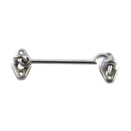 GANCIO FERMAFINESTRA OTTONE CROMO SAT  80 MM