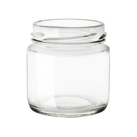 BARATTOLO IN VETRO  106 CC BOCCA D 53 MM
