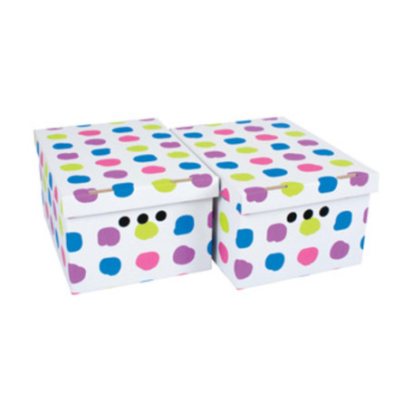 SCATOLA CARTONE CM 33X25X18H SET 2PZ COL.003