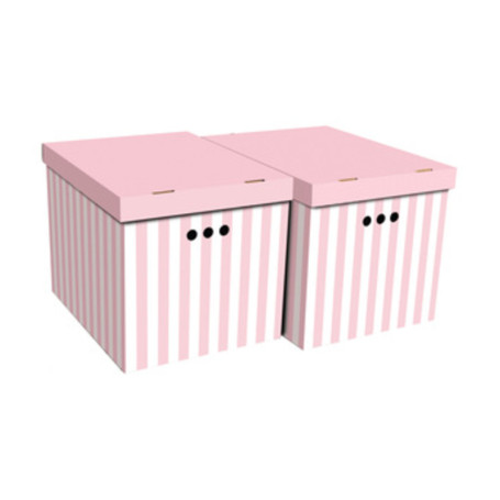 SCATOLA CARTONE CM 42X32X32H SET 2PZ COL.035