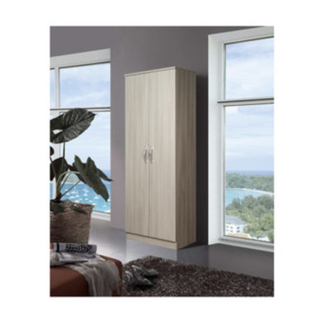 KIT ARMADIO 2 ANTE SCARPIERA 5 RIPIANI 71X38X182 OLMO