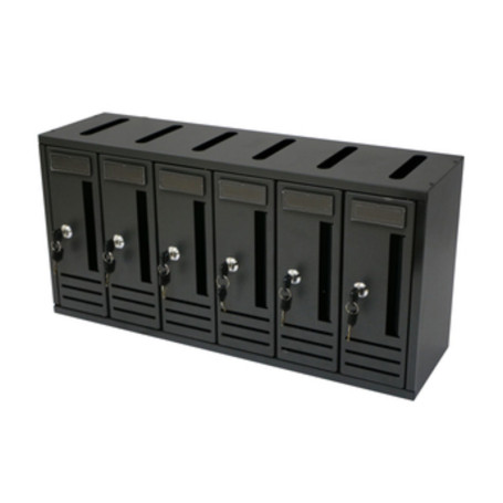 CASSETTA POSTALE COMPO 6 62X18X30 CM ANTRACITE