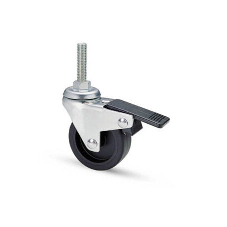 RUOTA MOBILE D 50 MM GOMMA 220BISB PERNO 8MAX30 C\FRENO