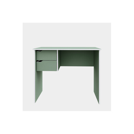 SCRITTOIO 2 CASSETTI 90X50X73 CM VERDE SALVIA