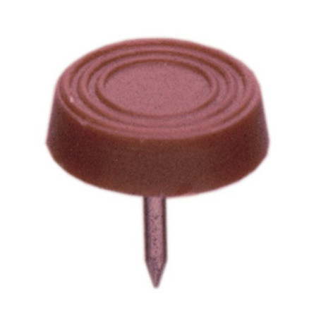 SC SOTTOSEDIA C\FALSA VITE 17 MM MARRONE 10 PZ*