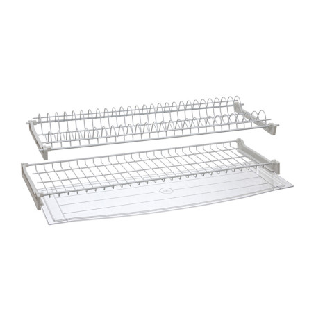 KIT SCOLAPIATTI C\VASCHETTA 86 CM CROMO