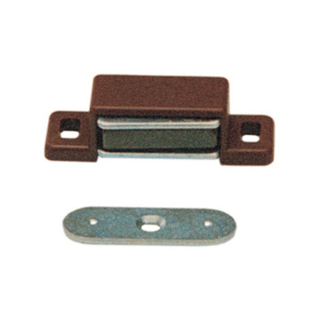 SC CHIUSURA MAGNETICA RETTANGOL MARRONE 2 PZ*