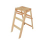 SGABELLO LEGNO A 3 GRADINI PIEGHEVOLE