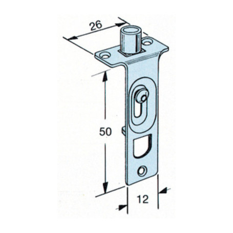 SC OMGE  310 CATENACCIOLO RULLO 6 MM 4 PZ