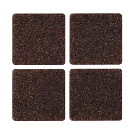 FELTRINO ADESIVO SEDIA MARRONE 100X100 MM CF 1 PZ*