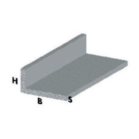 PROFILO ARGENTO H.100 CM ELLE 40X15X1