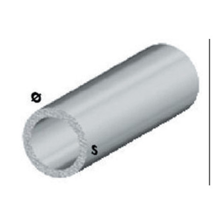 PROFILO ARGENTO H.200 CM TUBO TONDO 10X1 MM**
