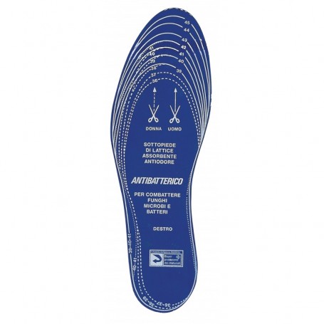 SOLETTE DX-SX "ANTIBATTERICHE" MIS.DA 36 A 46