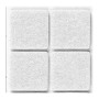 FELTRINO ADESIVO SEDIA BIANCO  25X 25 MM CF 8 PZ
