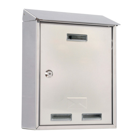 CASSETTA POSTALE C\TETTO 3100X INOX 25X10X30 CM