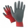 GUANTI NYLON LATTICE ROSSO GRIGIO TG.9