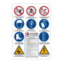 CARTELLO CANTIERE 12 SIMBOLI 80X60 CM