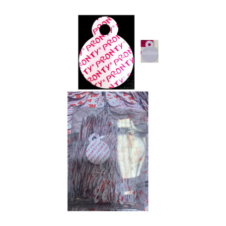 SC ATTACCAGLIA AUTOADESIVA IN PVC 10 PZ*