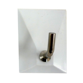 SC GANCIO ADESIVO IN PLASTICA 1 POSTO 8 PZ