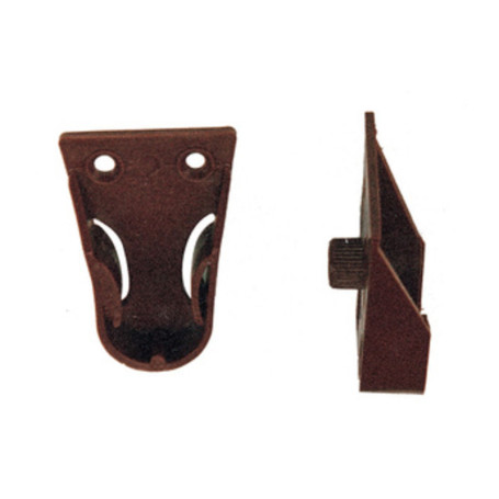 REGGITUBO LATERALE D 18 MM C\PERNO MARRONE*