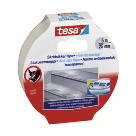 NASTRO ANTISDRUCCIOLO TESA 25 MMX5M TRASP