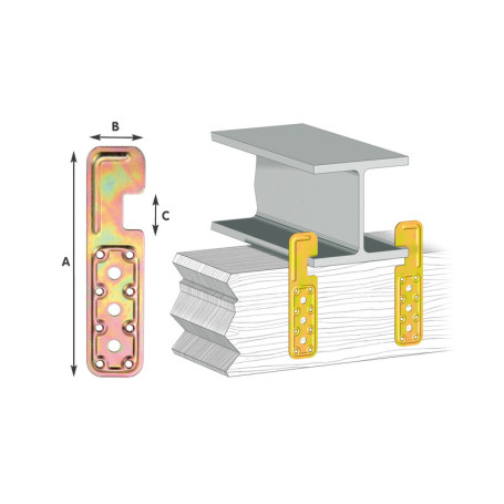 PIASTRA 756 SAGOMATA TRAVI H ACC TROP 50X200\30 MM