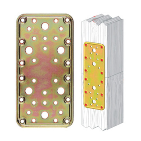 PIASTRA 774 DIRITTA ACCIAIO TROPIC  90X180 MM