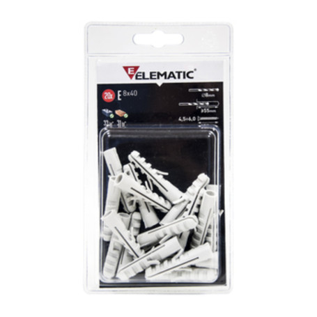 ELEMATIC BLISTER TASSELLO E\VA 10X50 MM VITE 4+4 PZ